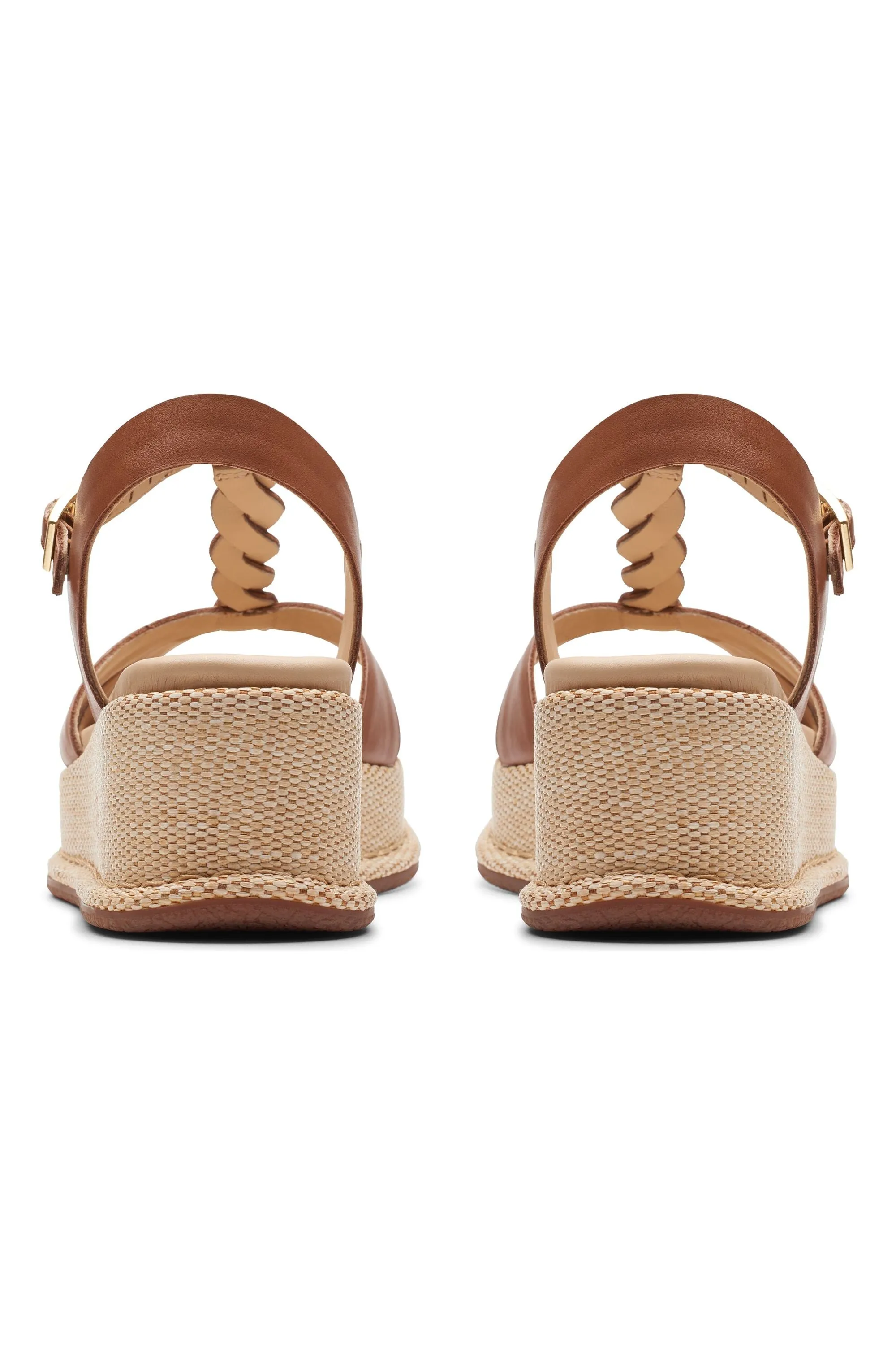 Clarks Kimmei Twist in Tan Leather