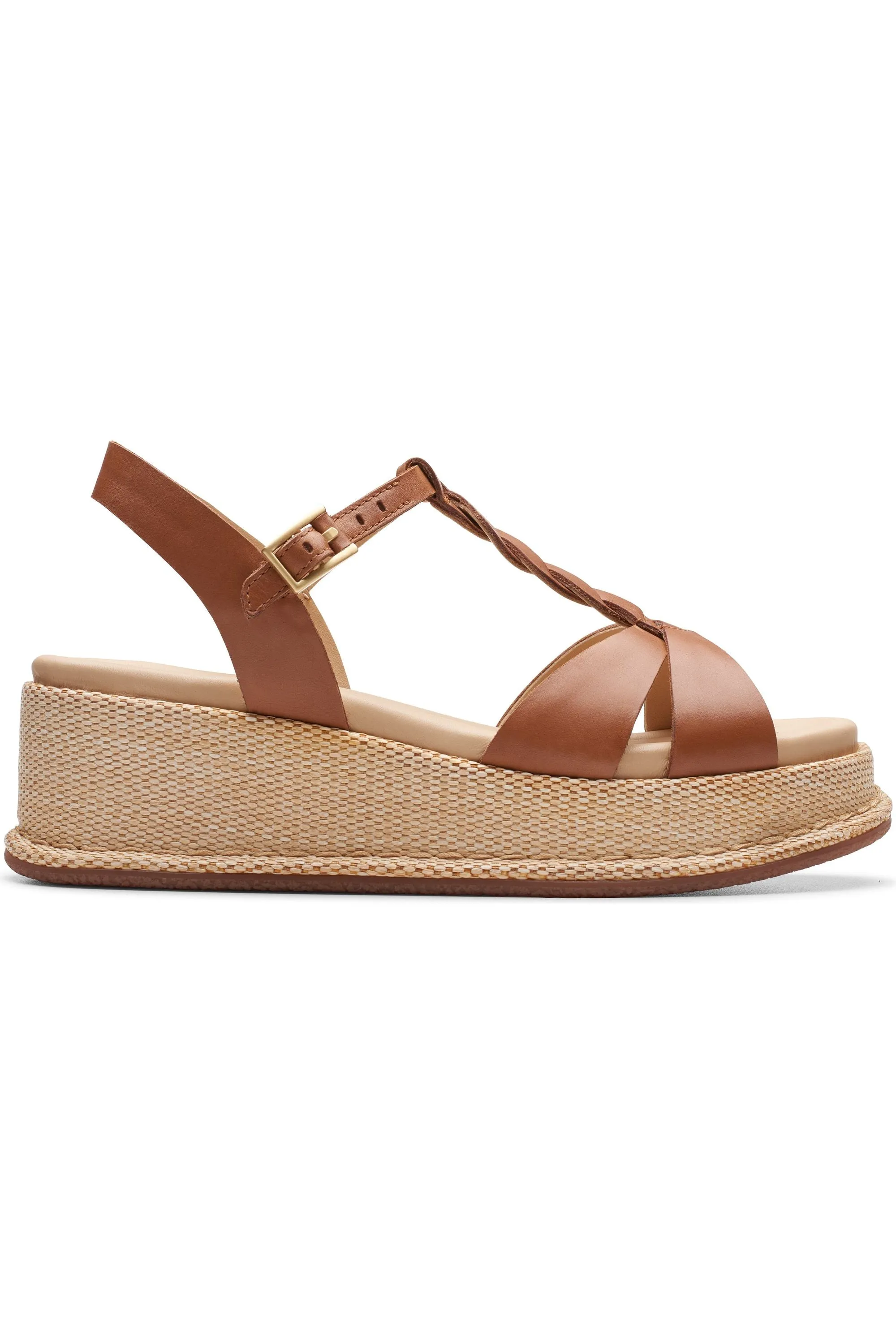 Clarks Kimmei Twist in Tan Leather