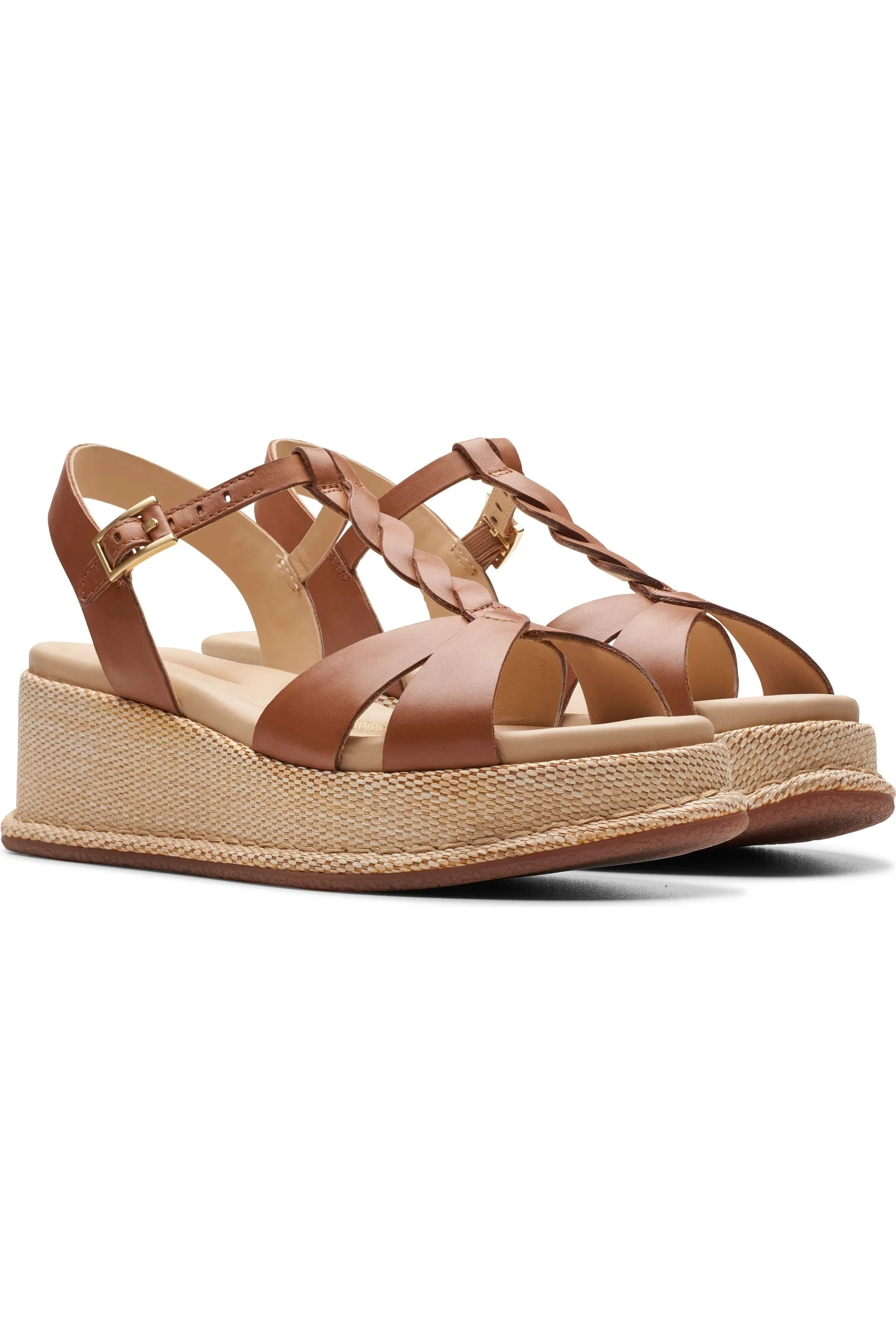 Clarks Kimmei Twist in Tan Leather