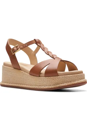 Clarks Kimmei Twist in Tan Leather