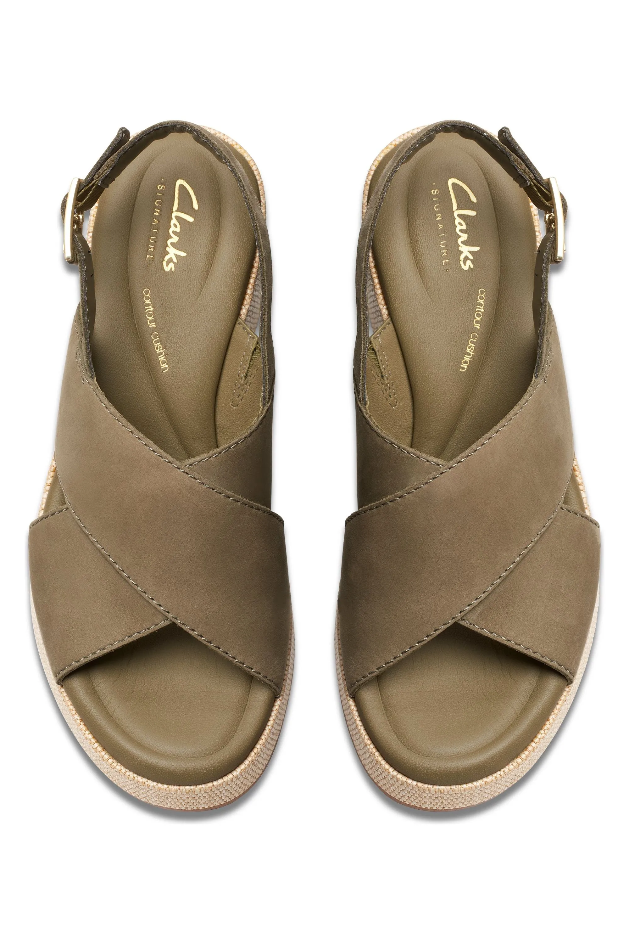 Clarks Manon Wish in Olive Nubuck