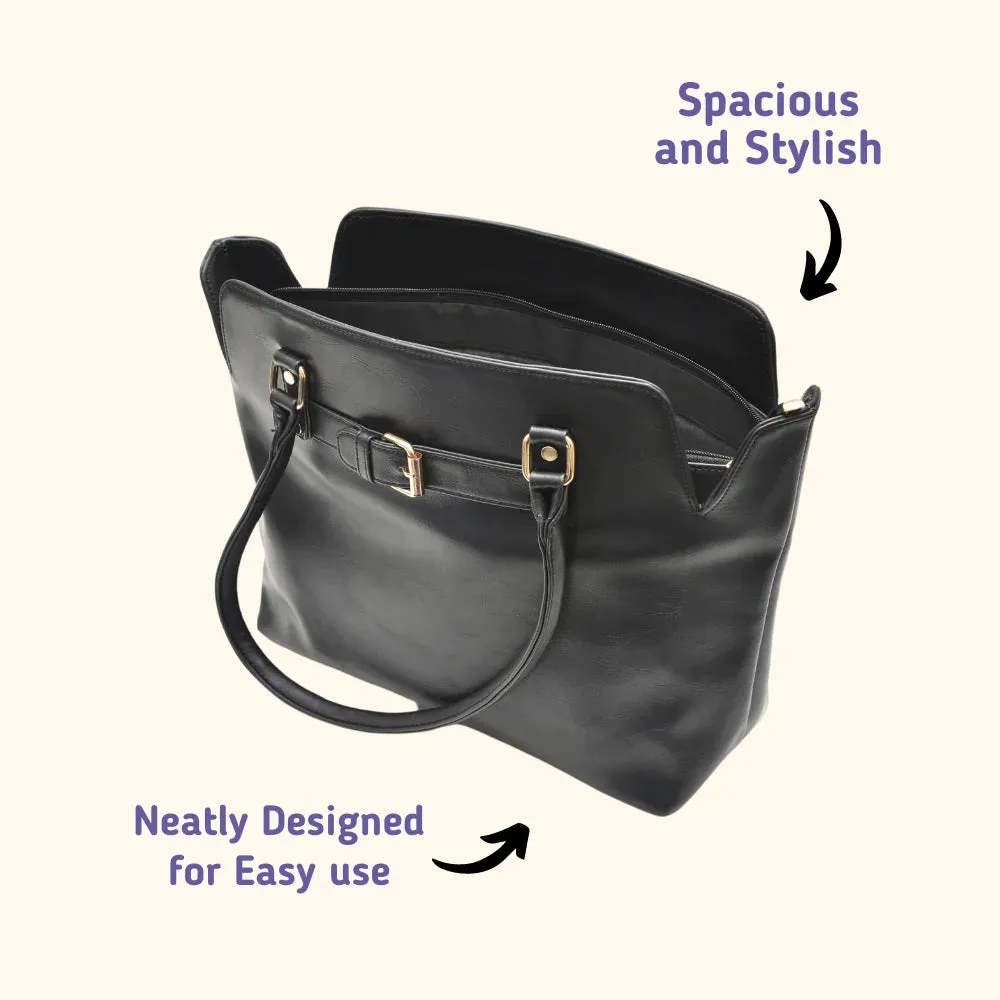 Classy Leather Customized Hand Bag 1.0 - Black