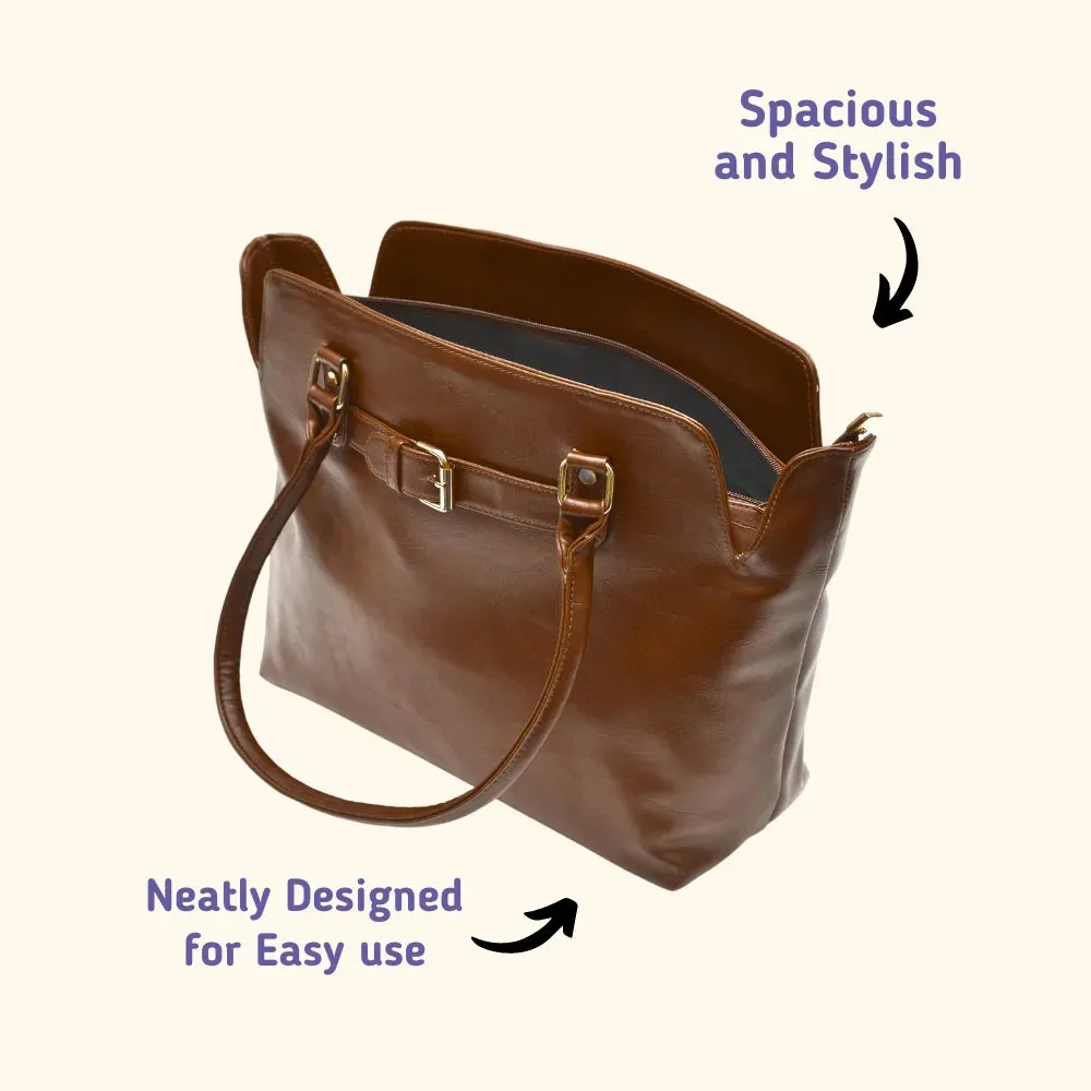 Classy Leather Customized Hand Bag 1.0 - Brown