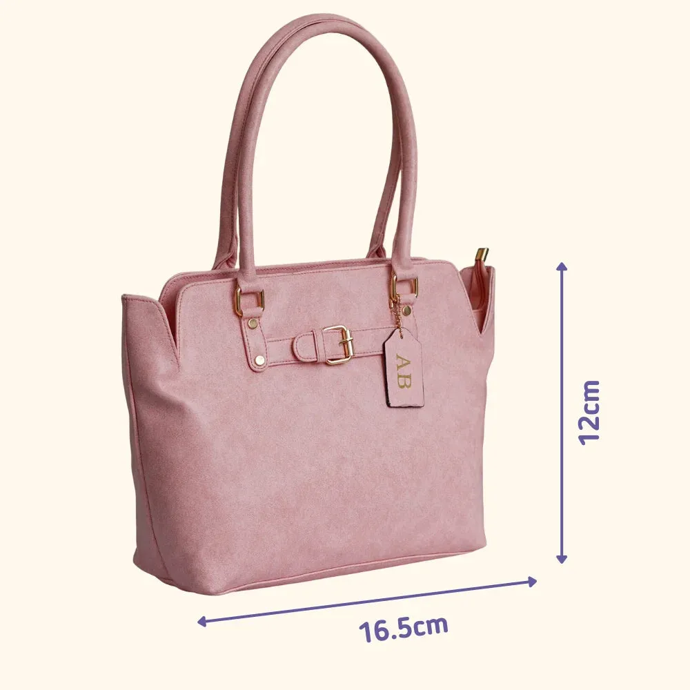 Classy Leather Customized Hand Bag 1.0 - Peach