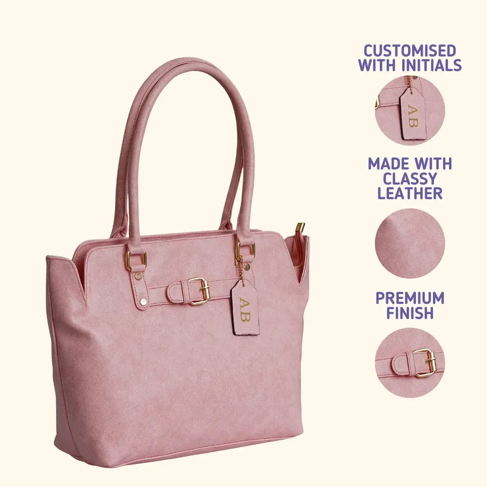 Classy Leather Customized Hand Bag 1.0 - Peach