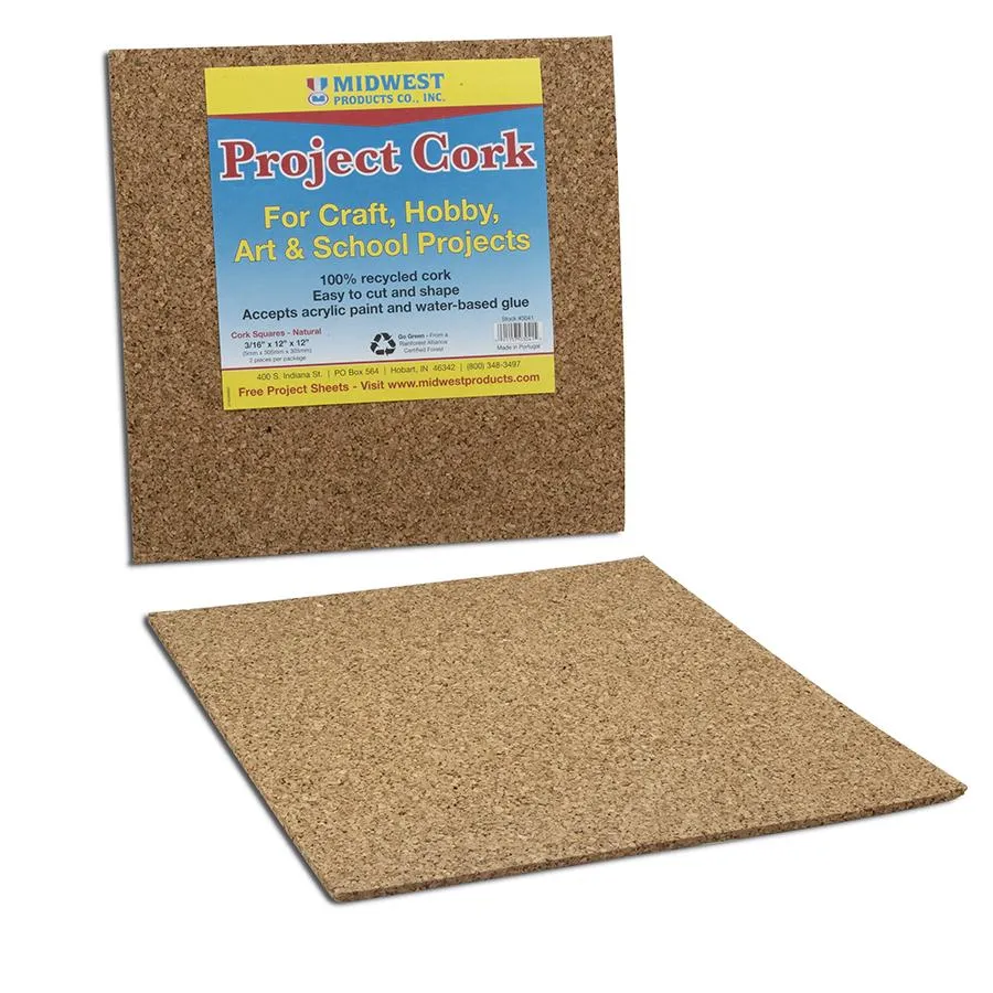 Cork Square 3/16" x 12" x 12"