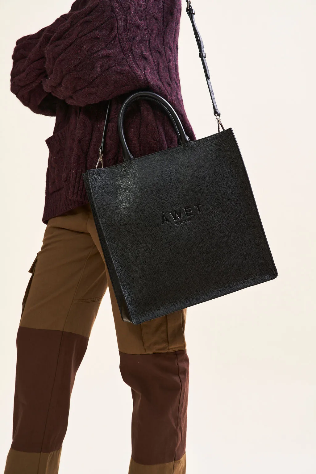 Delina Leather Tote