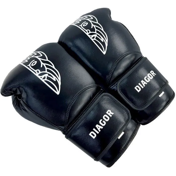 Diagor Olympic Boxing Gloves 12oz Black