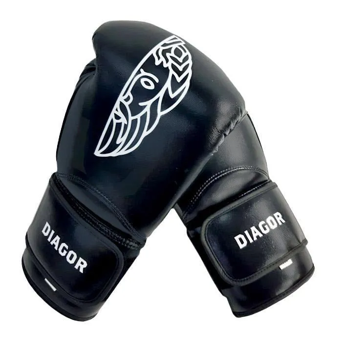Diagor Olympic Boxing Gloves 12oz Black