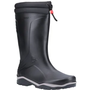 Dunlop Black Blizzard Plain Rubber Wellington