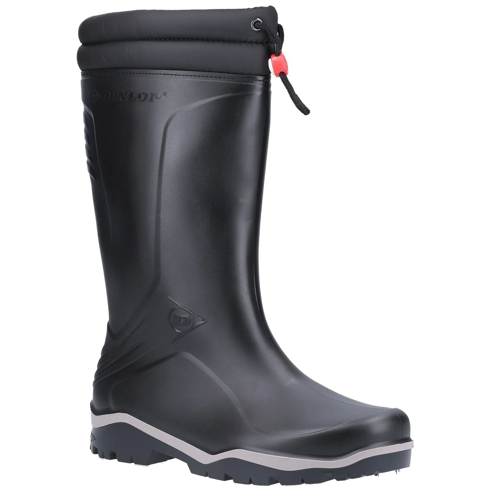 Dunlop Black Blizzard Plain Rubber Wellington