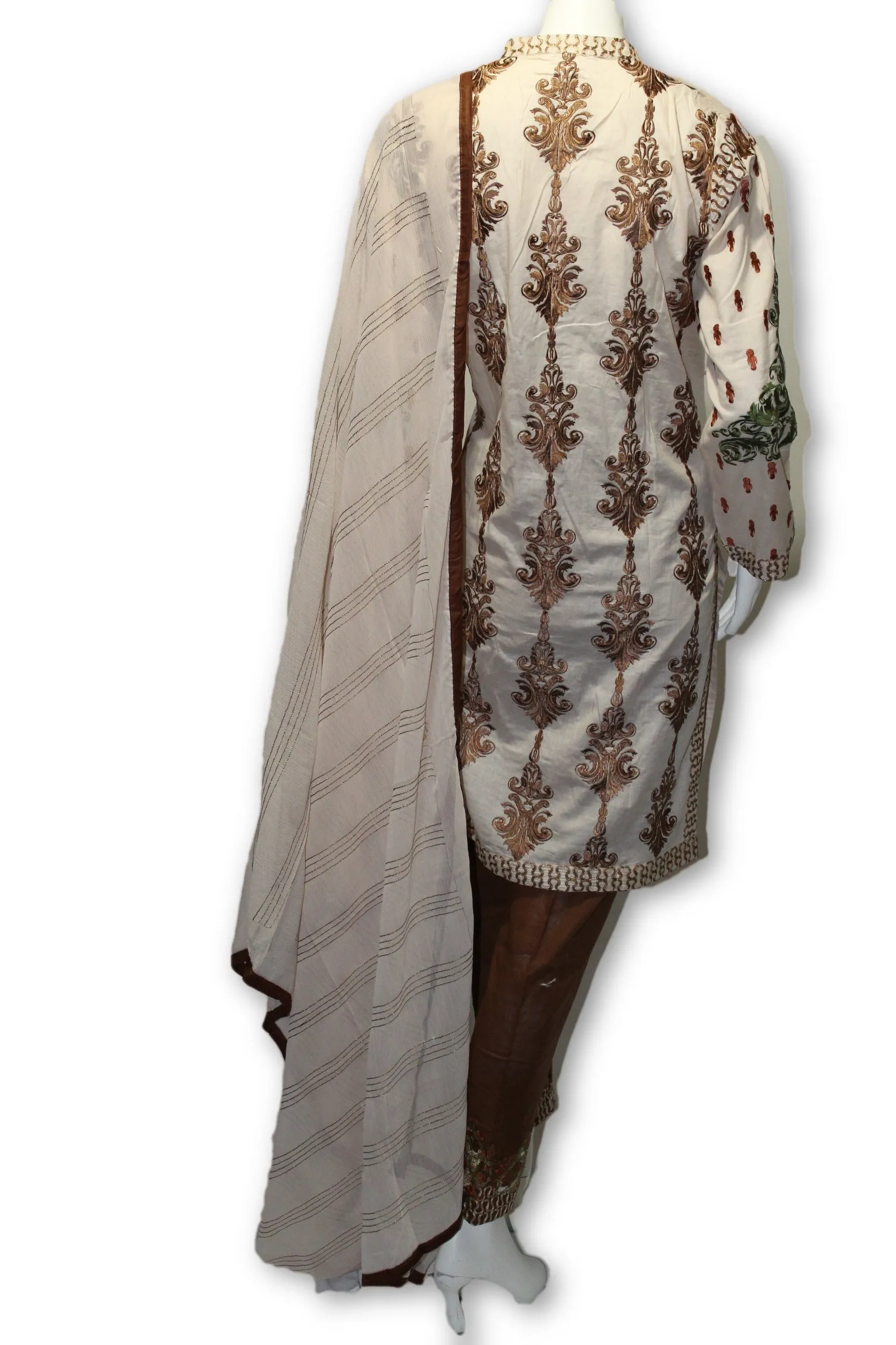 E08 Pakistani Indian 3 Pc Party Wear Lawn Dress