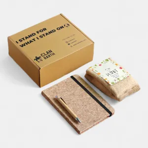 Eco Grow  & Cork Stationery Set Sutainable Gift Hamper | Made in India | Ecofriendly gift hamper