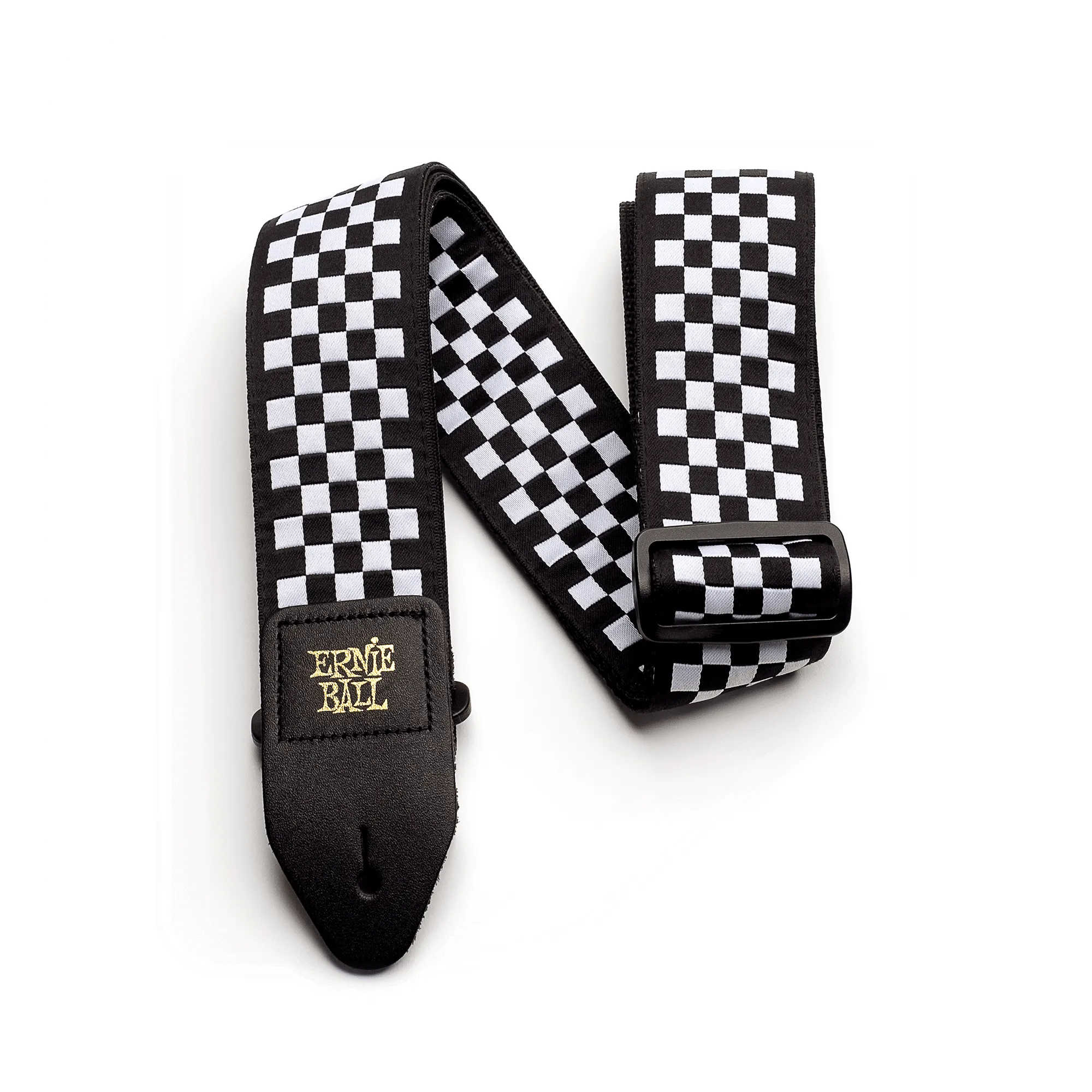 Ernie Ball Black and White Checkered Strap