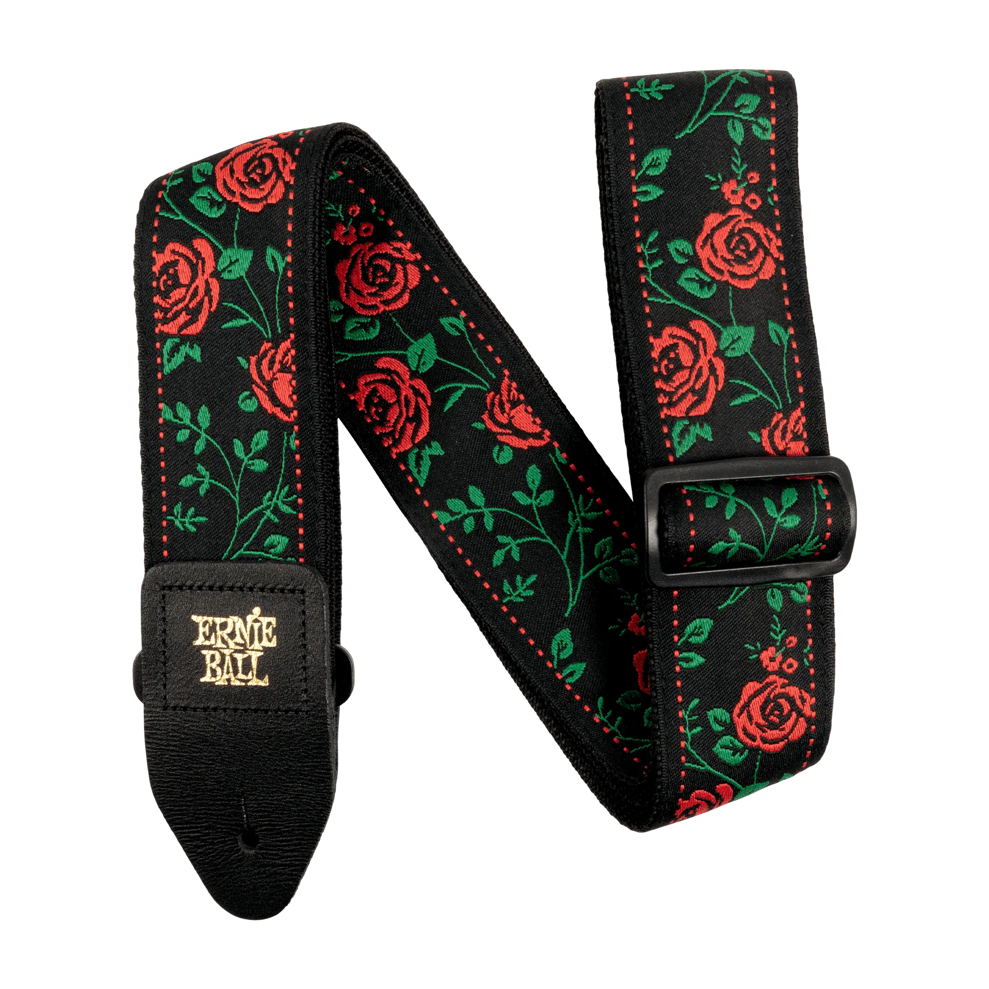 Ernie Ball Red Spanish Rose Jacquard Strap