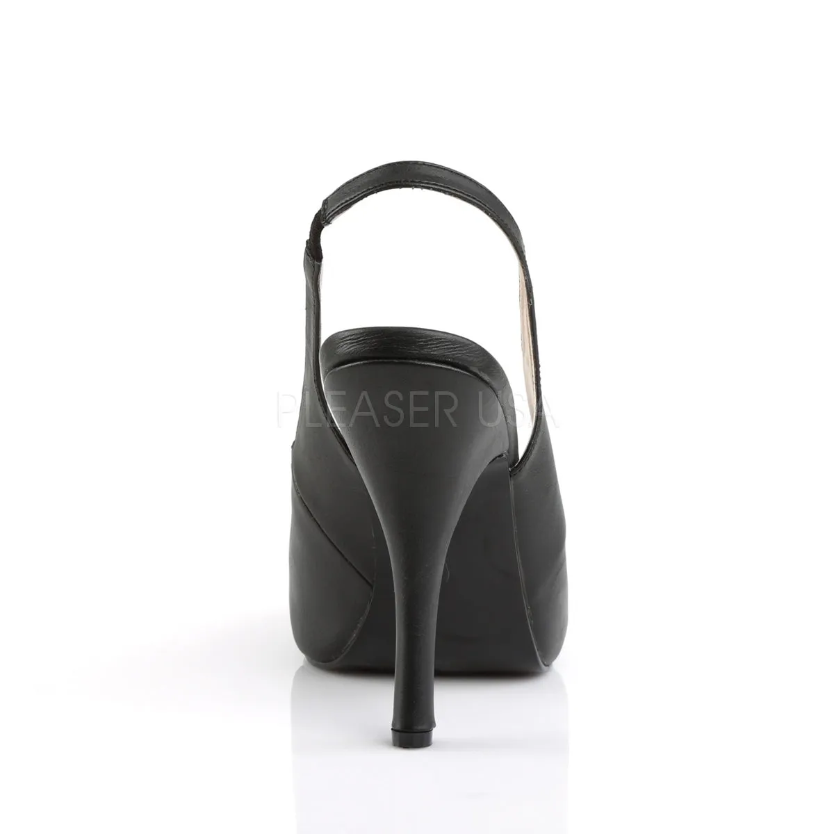 EVE-04  Black Faux Leather