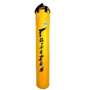 Fairtex 6 ft Muay Thai Boxing Banana Heavy Bag HB6 (Unfilled) Yellow