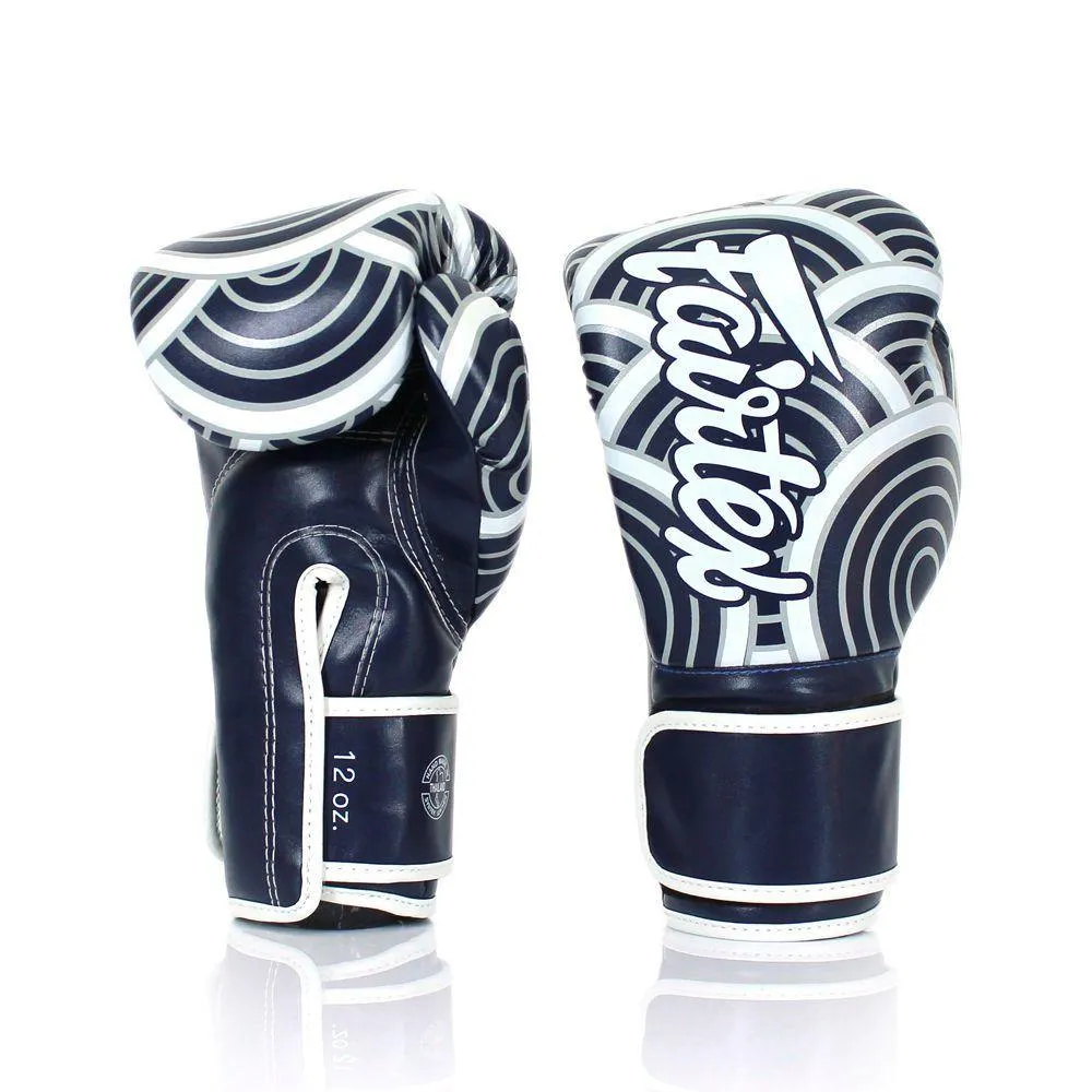 FAIRTEX JAPANESE ART BLUEWAVE BOXING GLOVE - BGV14BLU