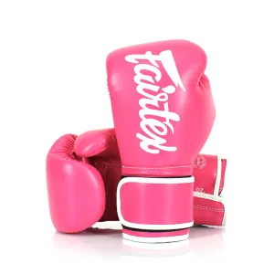 FAIRTEX MICROFIBER PINK BOXING GLOVES - BGV14