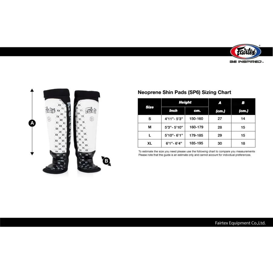 FAIRTEX NEOPRENE SHIN GUARD PADS  - SP6