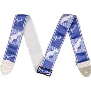 Fender 2" Monogrammed Strap, Lake Placid Blue