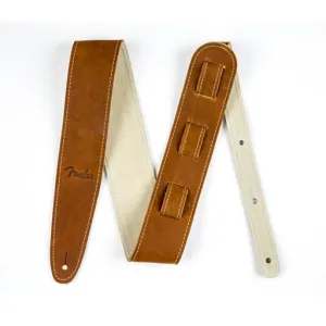 Fender Ball Glove Leather Guitar Strap, Brown