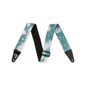 Fender Tie Dye Acid Wash Guitar Strap, Teal