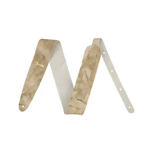 Fender Tie-dye Leather Guitar Strap, Natural