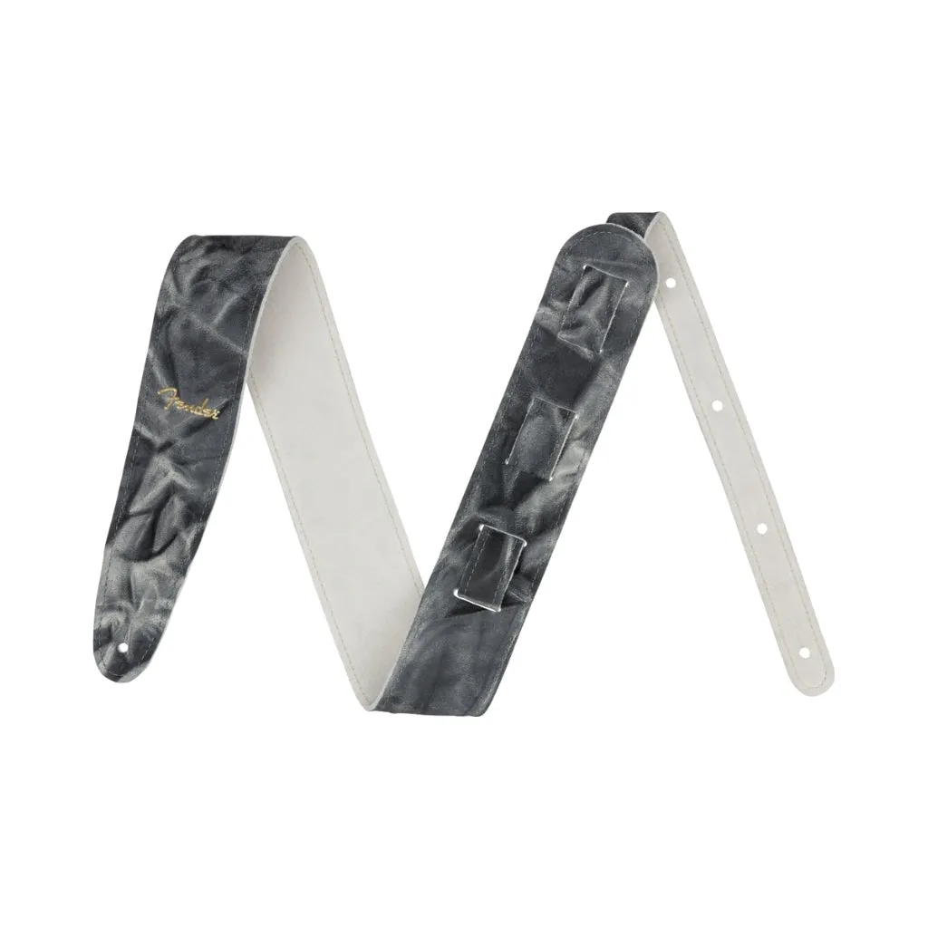 Fender Tie Dye Leather Strap in Black