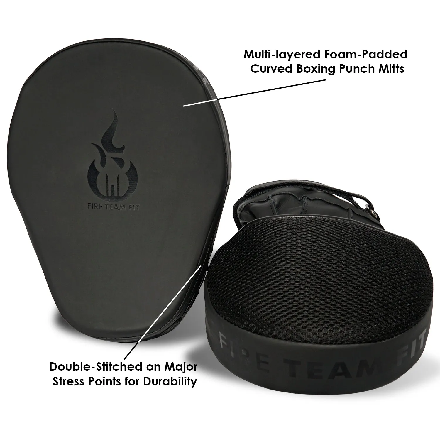 Fire Team Fit Boxing Mitts | Focus Mitts | Muay Thai Pads | Punching Mitts | Boxing Pads| Boxing Training Equipment