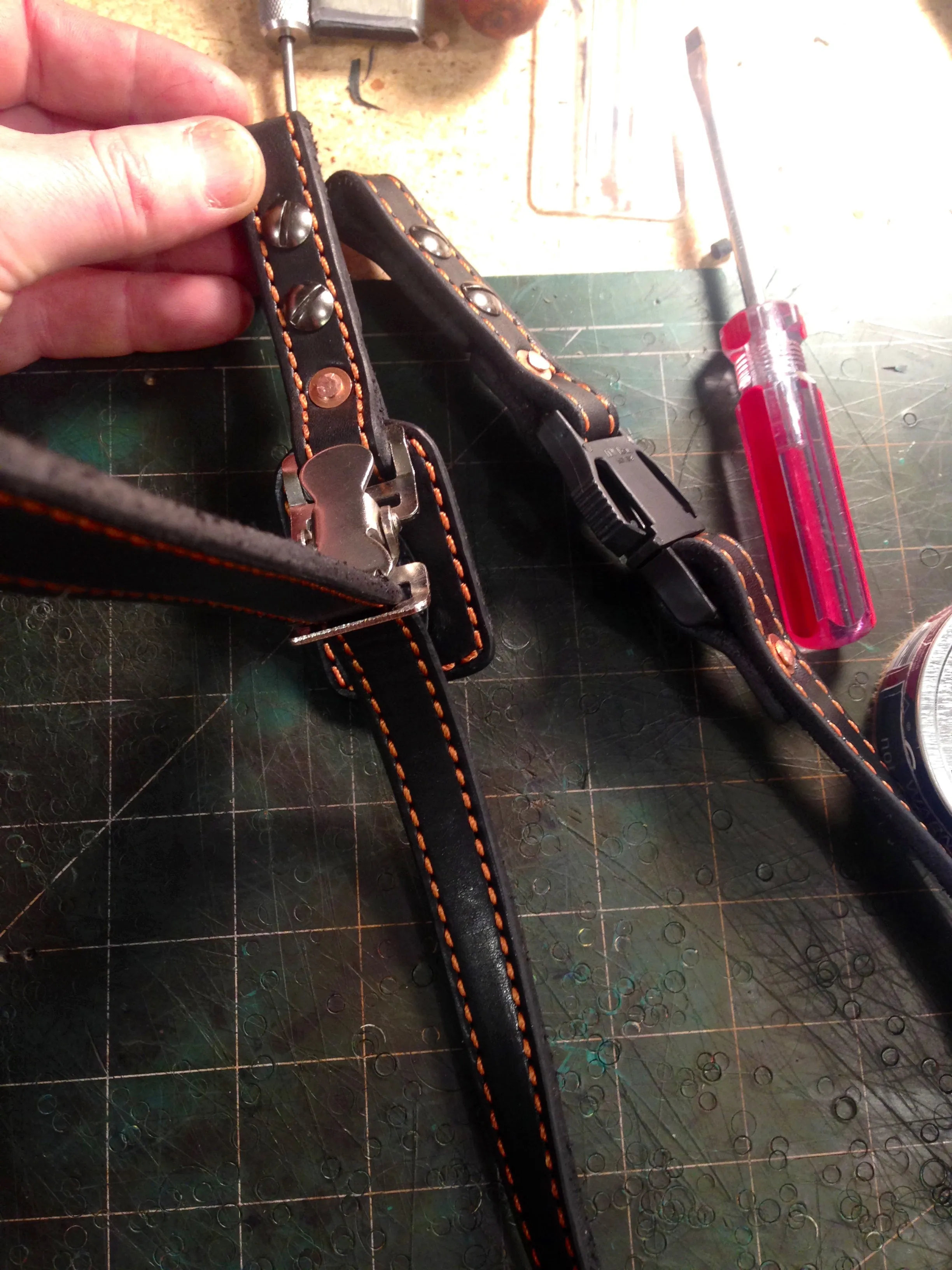 Fireman Leather Chin Strap