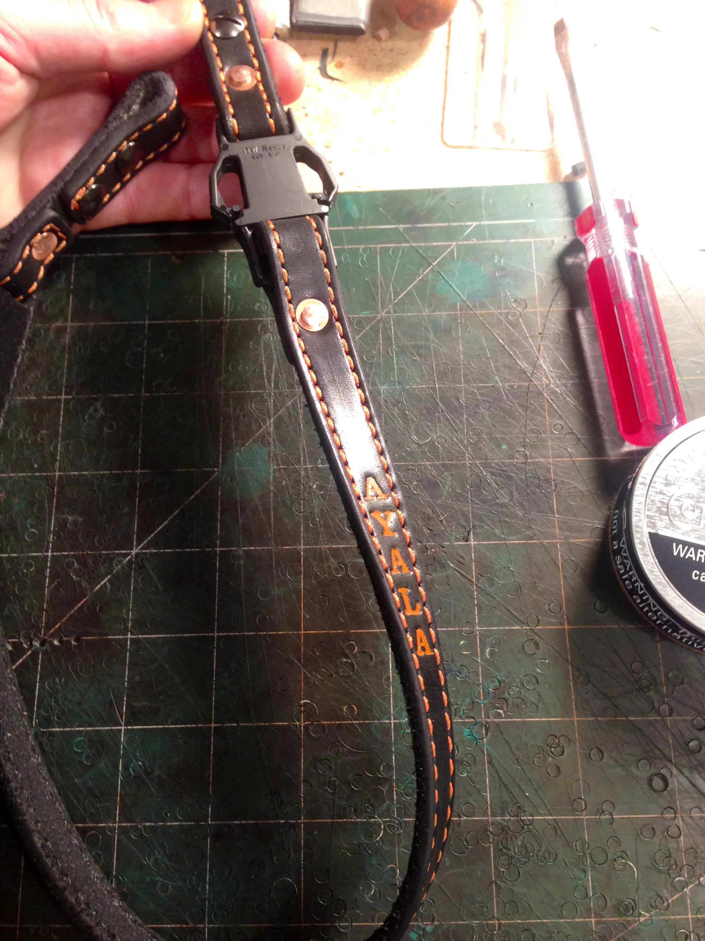 Fireman Leather Chin Strap