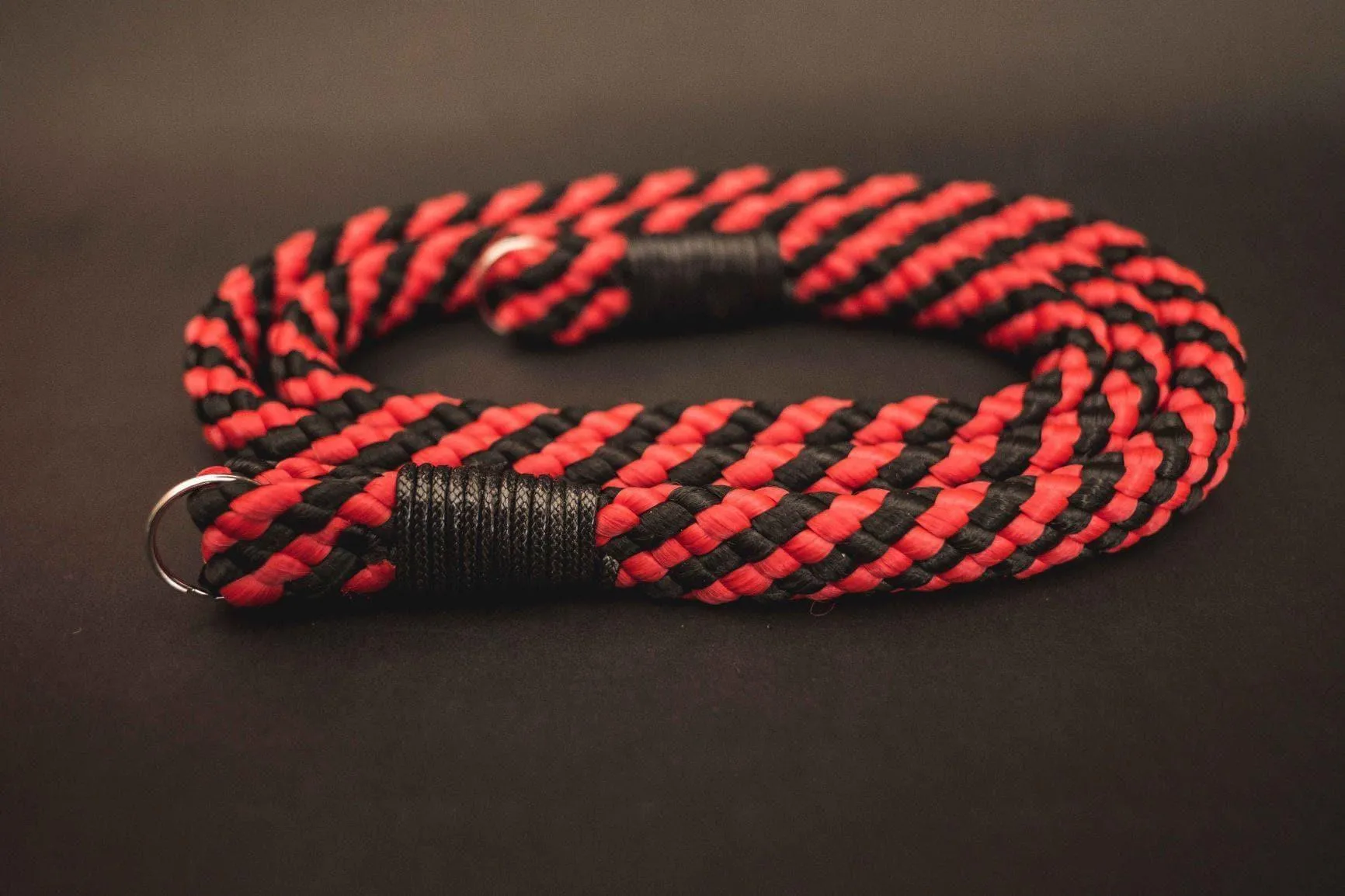 Flat Red/Black Acrylic Camera Strap