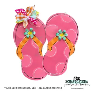 Flip Flops - Orange & Pink