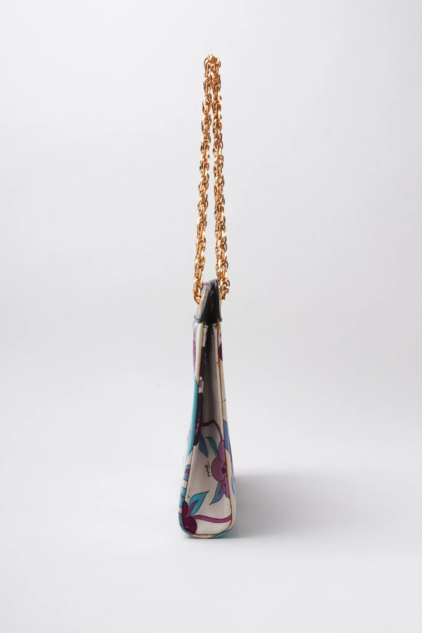 Floral Printed Chain Bag