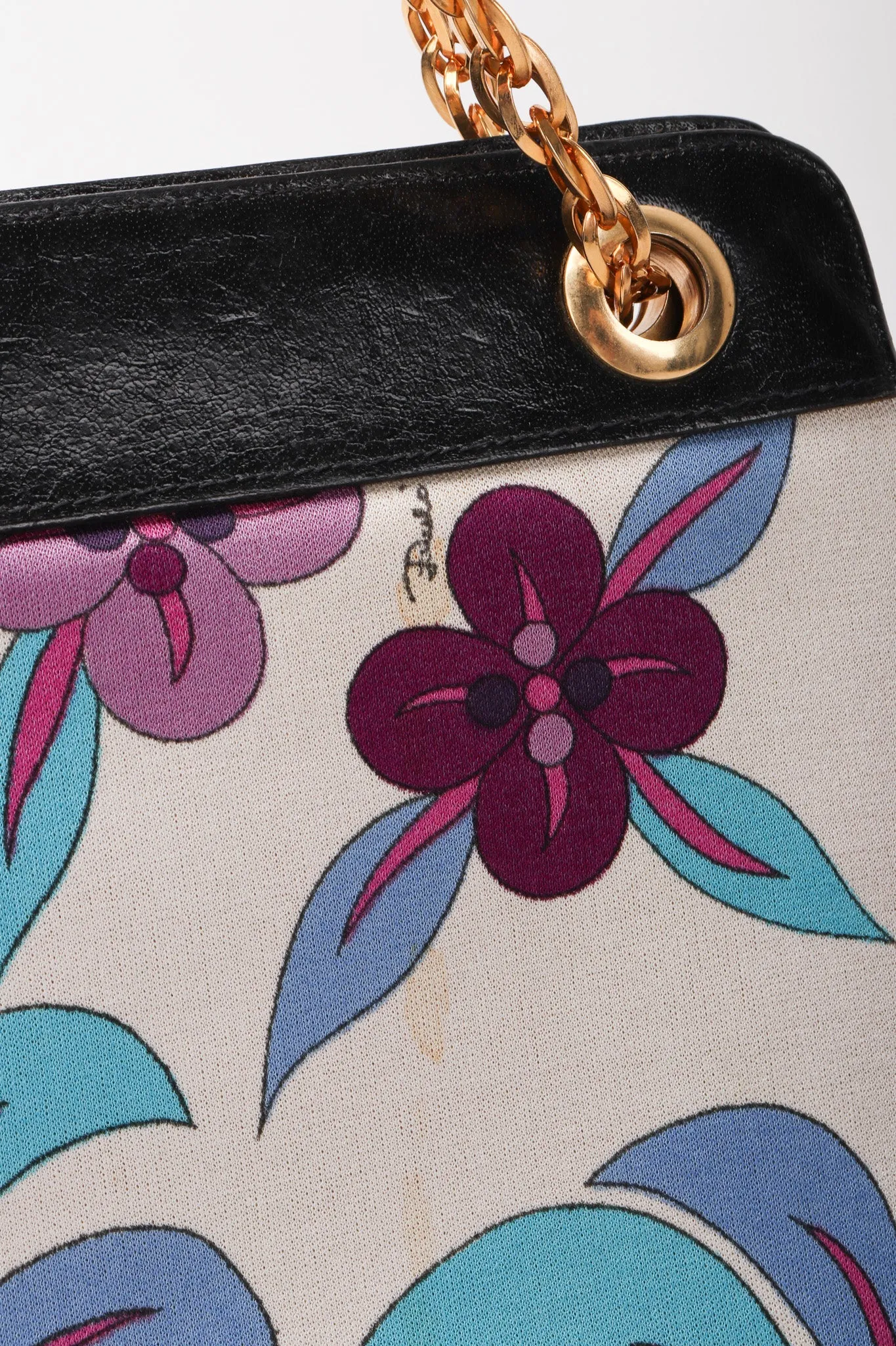 Floral Printed Chain Bag