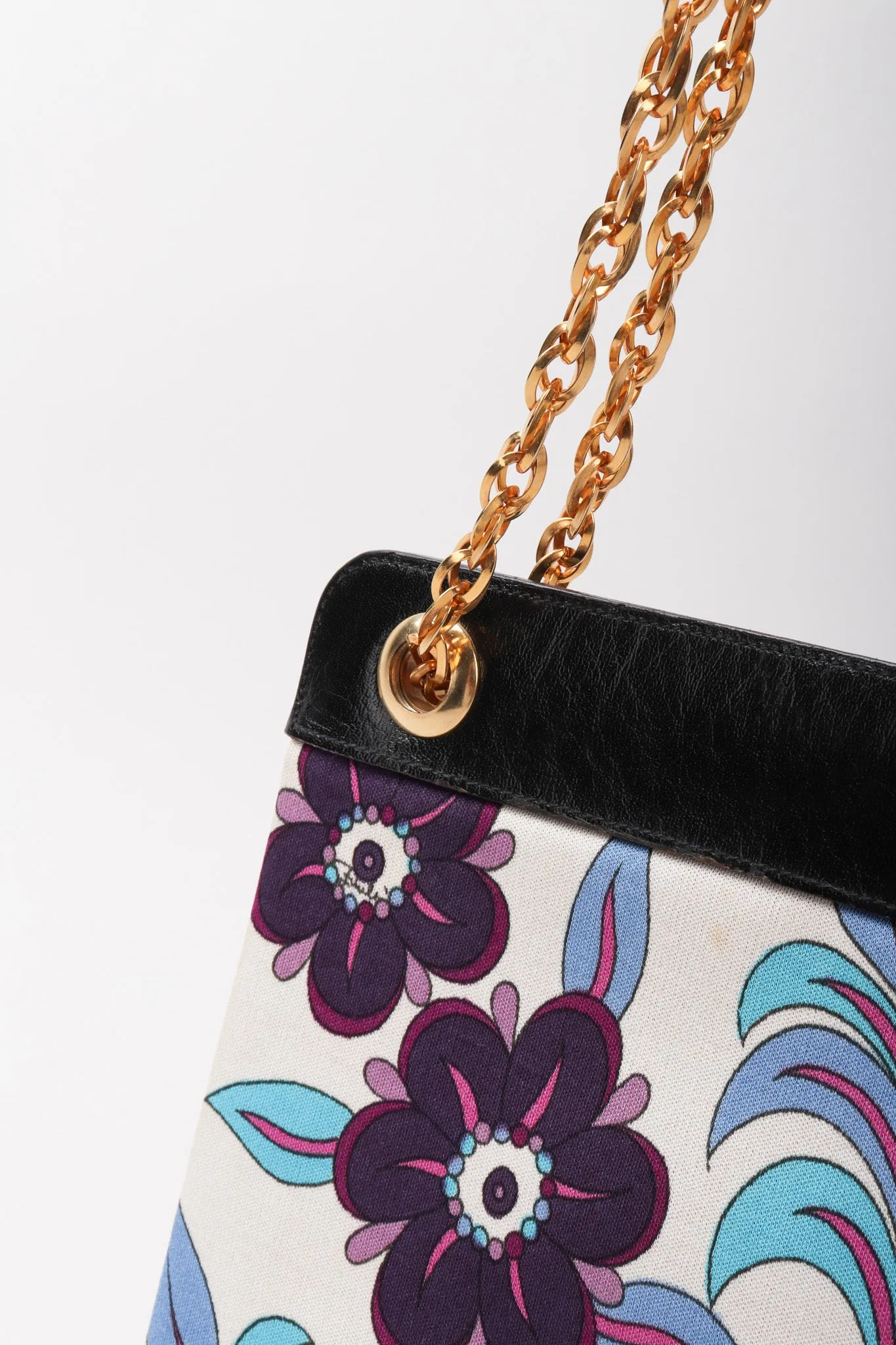 Floral Printed Chain Bag