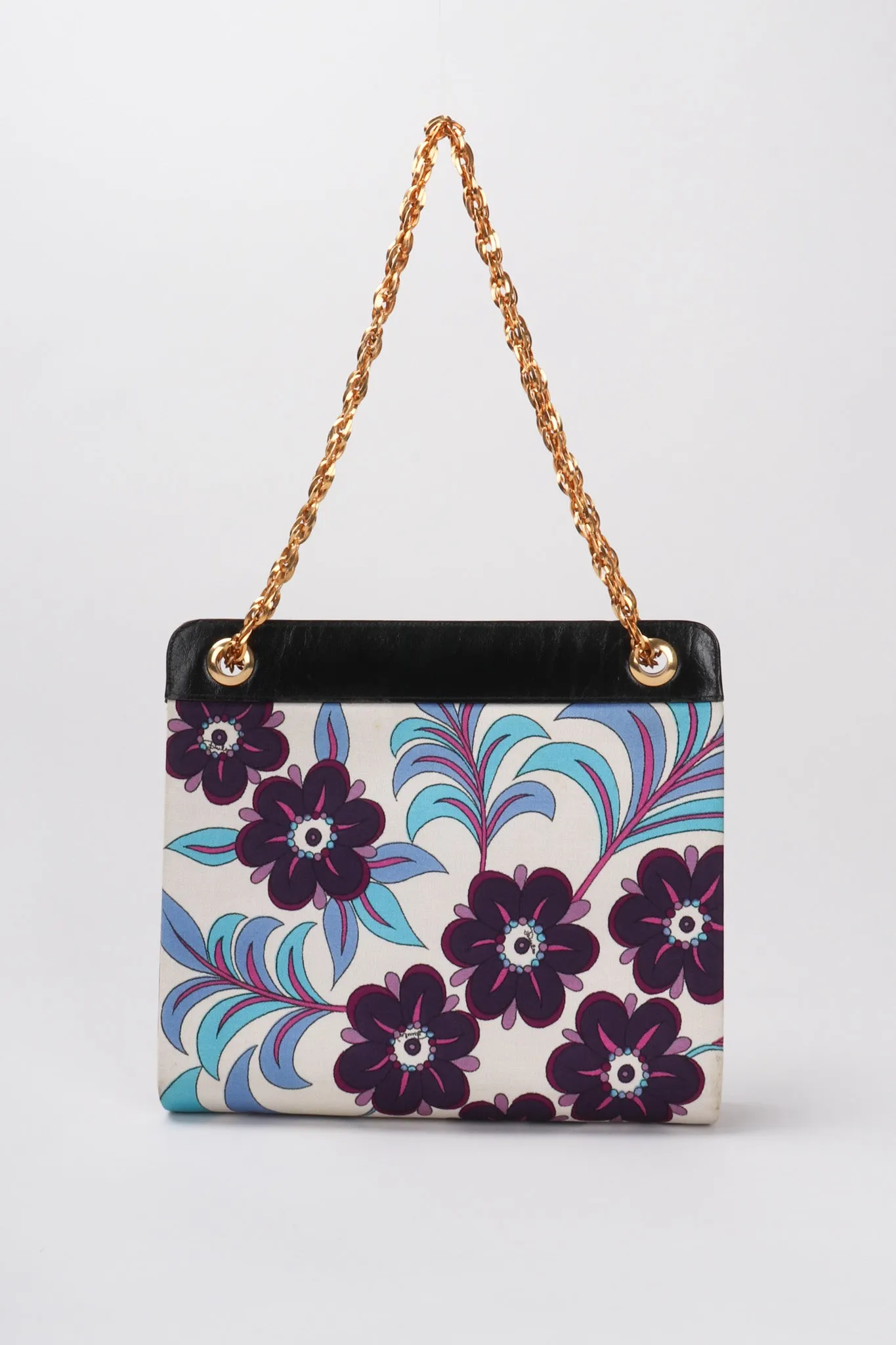 Floral Printed Chain Bag