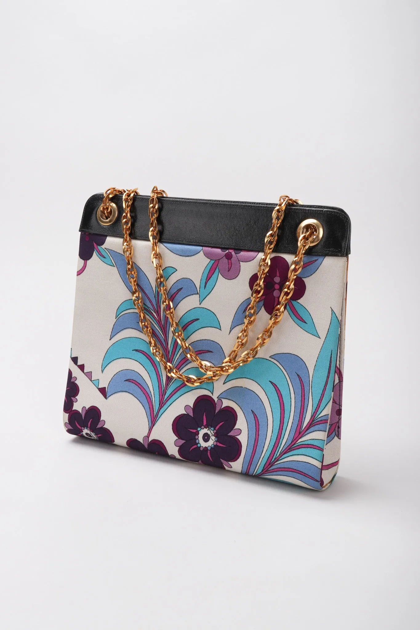 Floral Printed Chain Bag