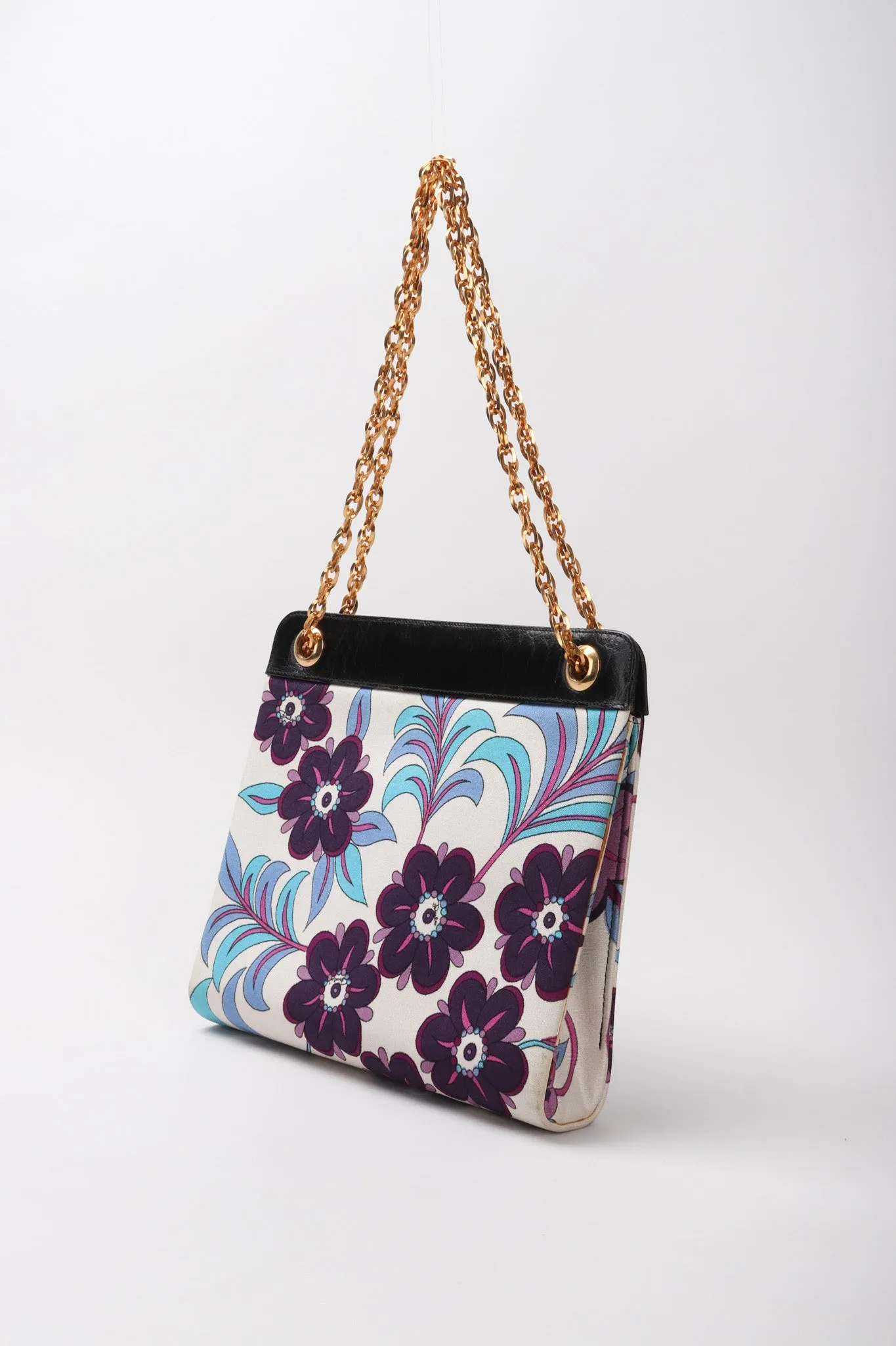 Floral Printed Chain Bag