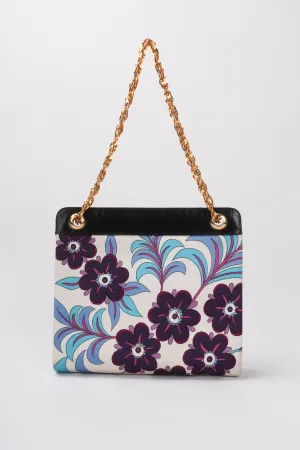 Floral Printed Chain Bag