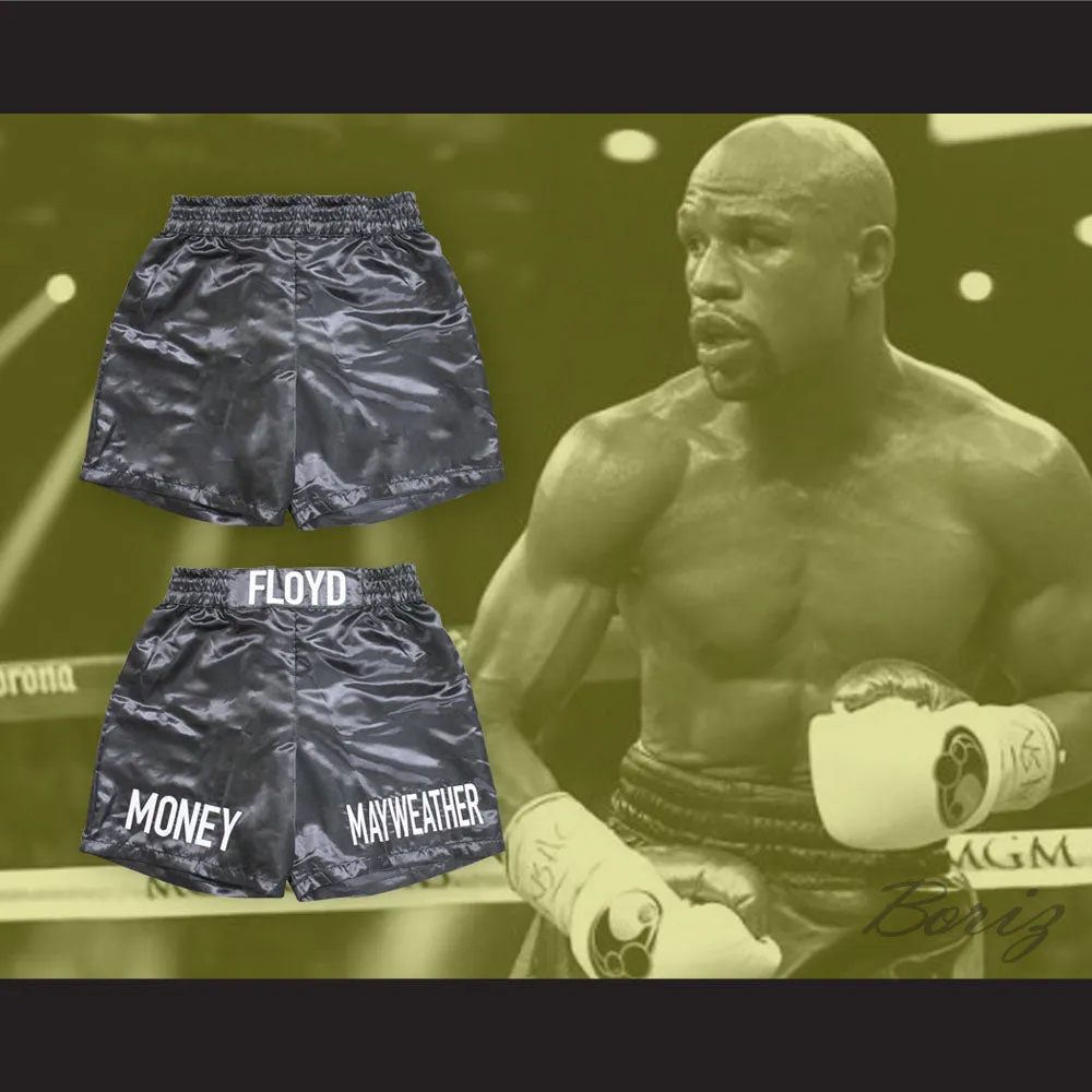 Floyd Mayweather Jr Black Boxing Shorts