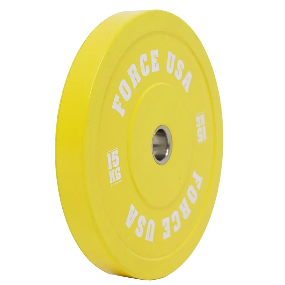 Force USA Pro Grade Coloured Bumper Plates (Sold individually)