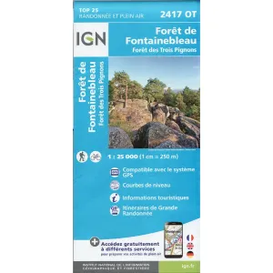 Foret de Fontainebleau 2417 OT (Map)