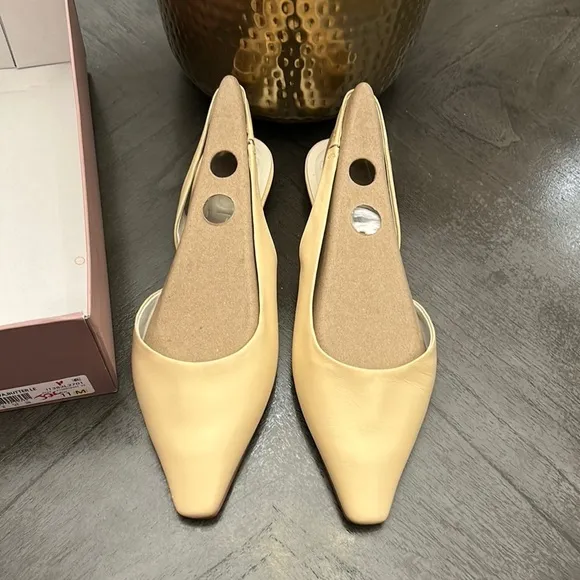 FRANCO SARTO RIVA LEATHER SLINGBACK