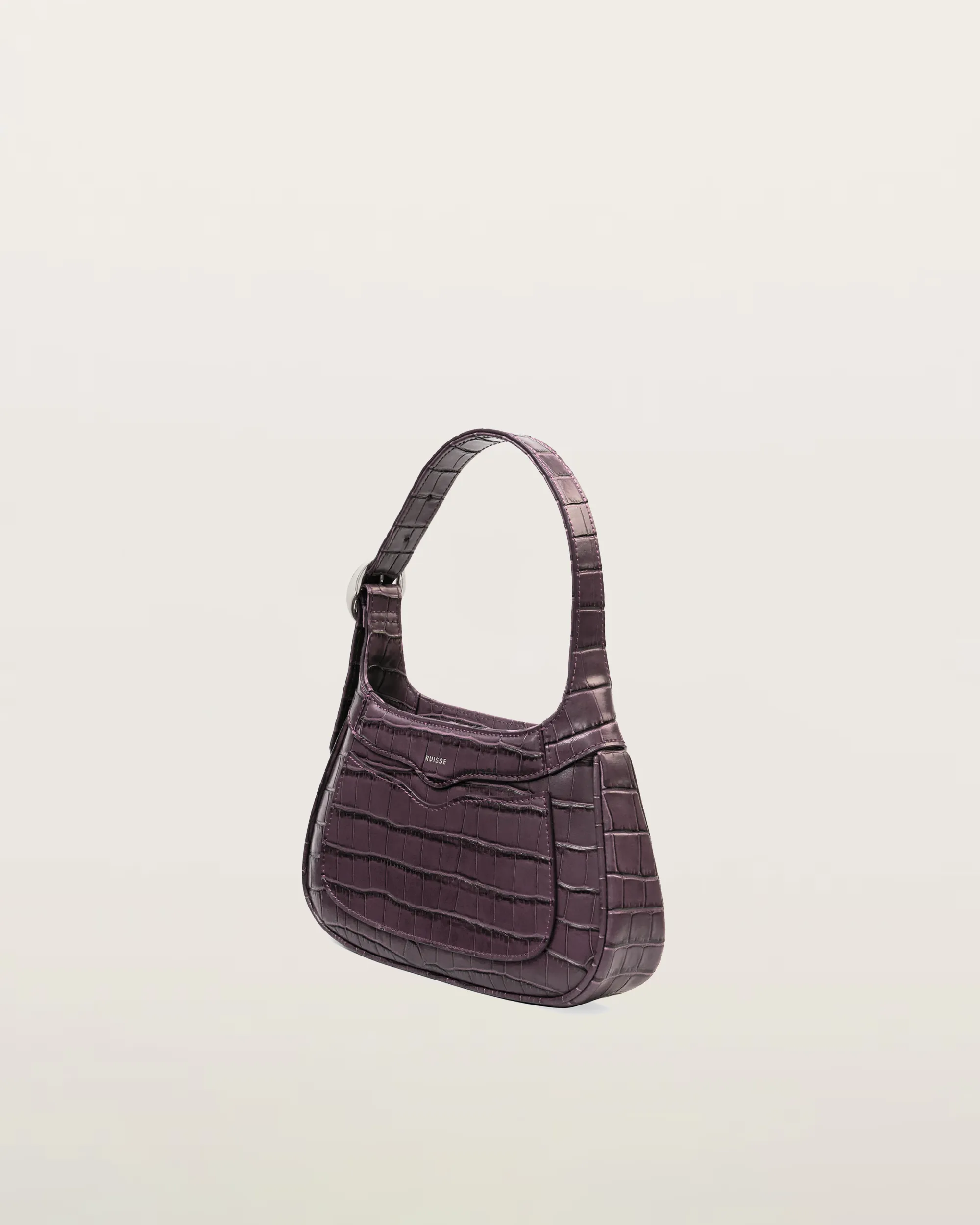 Freya Shoulder Bag - Brown Croc