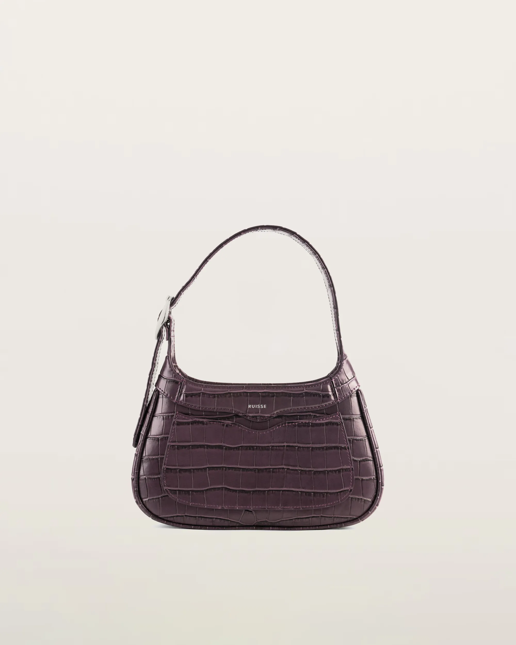 Freya Shoulder Bag - Brown Croc