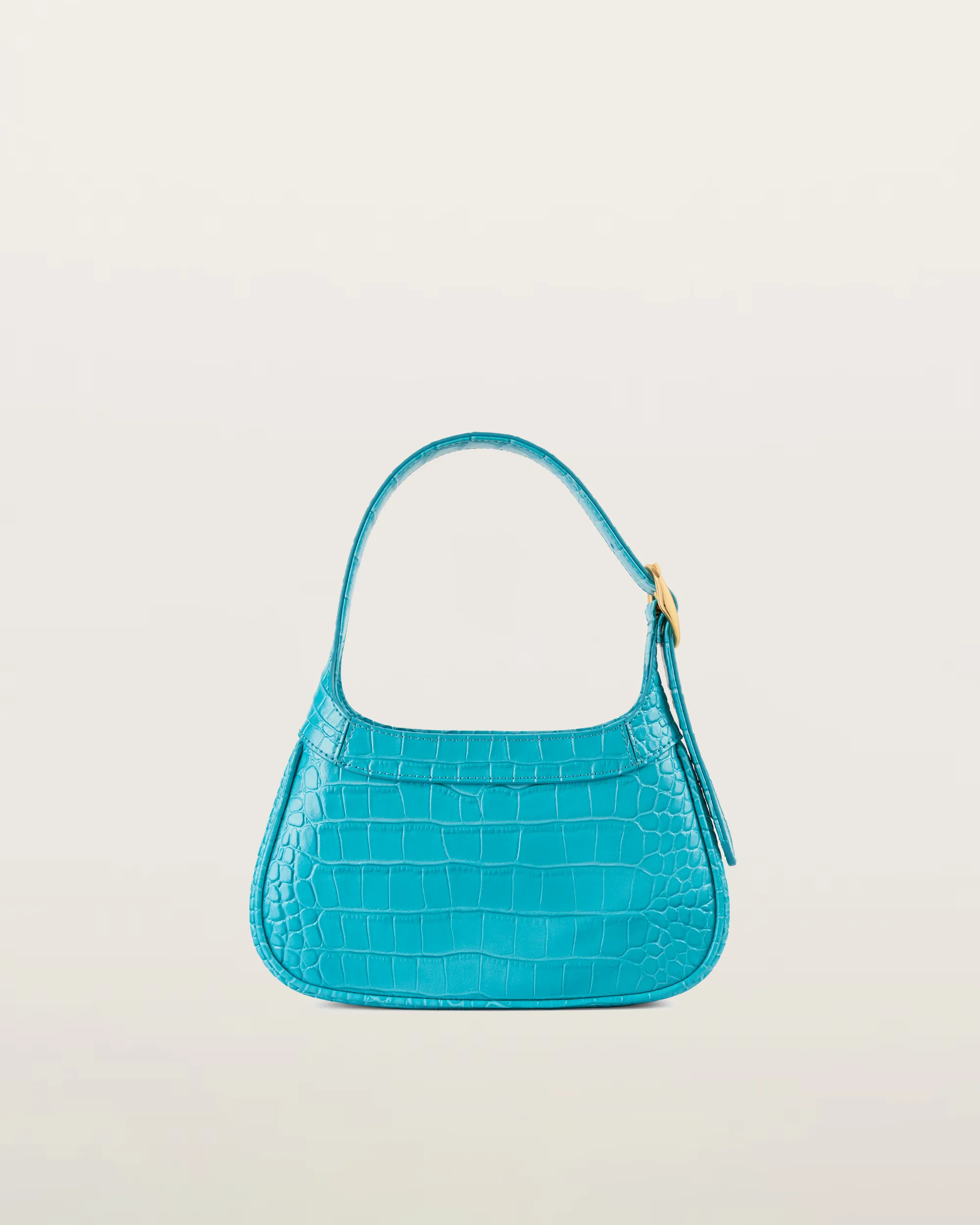Freya Shoulder Bag - Lake Blue Croc