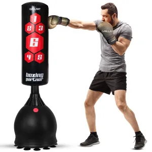 Gallant 5.5ft Free Standing Boxing Punch Bag (Black, Red) - Free Standing Heavy Bag