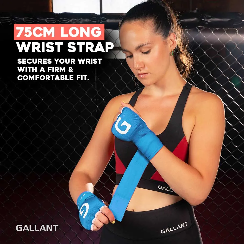 Gallant Heritage Boxing Gel Inner Hand Wrap - Blue - Boxing Hand Wraps